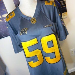 NFL XXL SuperBowl Carolina Panthers Kuechly 59 Salute to Service Football Jersey